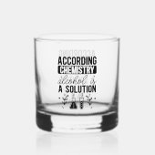 Verre À Whisky Chimie de boisson amusante mot art (Verso)