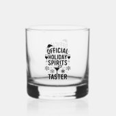 Verre À Whisky Christmas quote funny party spirits taster black (Recto)