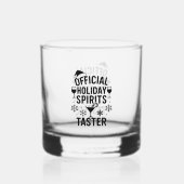 Verre À Whisky Christmas quote funny party spirits taster black (Verso)