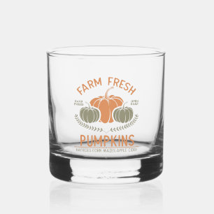 Verre À Whisky Citrouilles frais de ferme Main saisie
