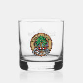 Verre À Whisky Clan Anderson Crest sur Tartan (Recto)