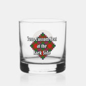 Verre À Whisky Clan Fraser Crest sur Tartan (Verso)