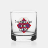 Verre À Whisky Clan Hamilton Crest sur Red Tartan (Verso)