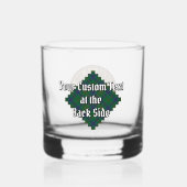 Verre À Whisky Clan Kennedy Crest sur Tartan (Verso)