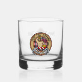 Verre À Whisky Clan MacFarlane Crest sur le tatan de robe (Recto)