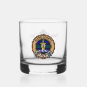 Verre À Whisky Clan MacKay Crest sur Tartan (Recto)