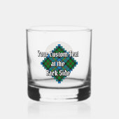 Verre À Whisky Clan MacLeod Crest sur la chasse Tartan (Verso)