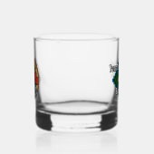 Verre À Whisky Clan MacLeod Crest sur la chasse Tartan (Gauche)