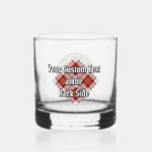 Verre À Whisky Clan MacPherson Crest sur la robe rouge Tartan (Verso)
