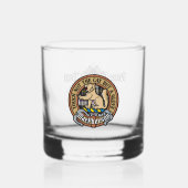 Verre À Whisky Clan MacPherson Crest sur le tatan de robe (Recto)