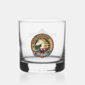 Verre À Whisky Clan Oliphant Crest sur Tartan (Recto)