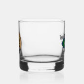 Verre À Whisky Clan Oliphant Crest sur Tartan (Gauche)