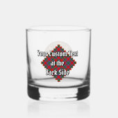 Verre À Whisky Clan Sinclair Crest sur Red Tartan (Verso)