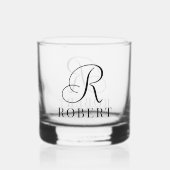 Verre À Whisky Classic Monogram Personalized Name (Recto)