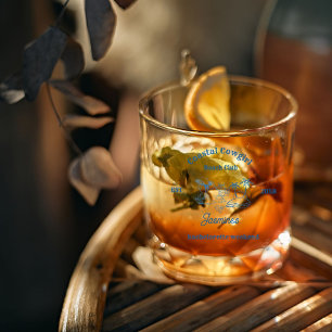 Verre À Whisky Coastère cowgirl Blue Ocean Bachelorette week-end