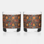 Verre À Whisky Cobalt Enigmatique "Empreinte Ancestrale Intempore (Gauche)