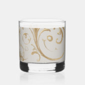 Verre À Whisky Colibri blanc Fancy Floral (Recto)