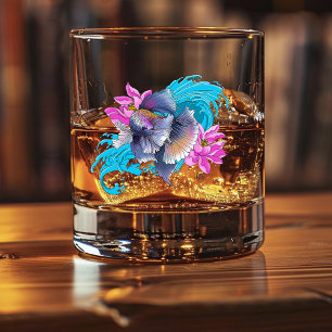 Verre À Whisky Combat de poissons siamois Betta Vagues de Lotus B