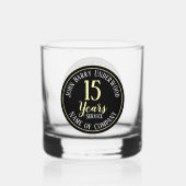 Verre À Whisky Compagnie commémorative de 15 ans (Recto)