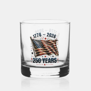 Verre À Whisky Conception de célébration d'anniversaire patriotiq
