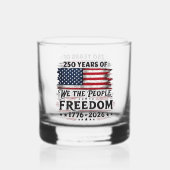 Verre À Whisky Conception de liberté de Nous, le Peuple, 250 ans (Verso)