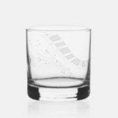 Verre À Whisky Conception de thème de musique de piano (Verso)