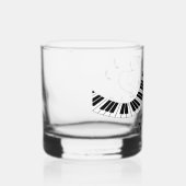 Verre À Whisky Conception de thème de musique de piano (Droite)