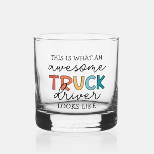 Verre À Whisky Conducteur de camion amusant Conducteur de camio