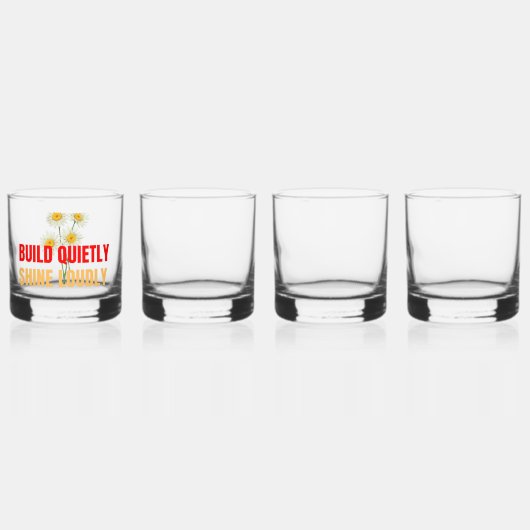 Verre À Whisky Construire dans le silence, briller avec éclat – R (Dos)
