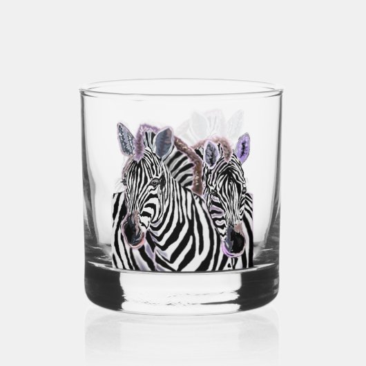 Verre À Whisky Couple Zebra (Verso)