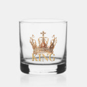 Verre À Whisky Couronne dorée royale (Recto)