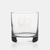 Verre À Whisky Couronne royale rose dorée (Verso)