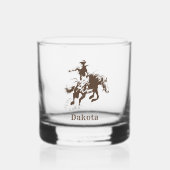Verre À Whisky Cowboy Rodéo Occidental Personnalisé (Recto)