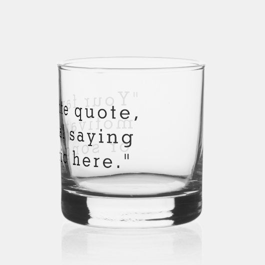 Verre À Whisky Créez votre propre devis (Verso)