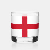 Verre À Whisky Croix de St George ~ Drapeau d'Angleterre (Verso)