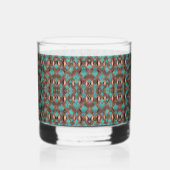 Verre À Whisky Cuivre et Turquoise (Recto)