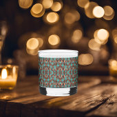 Verre À Whisky Cuivre et Turquoise