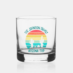 Verre À Whisky Custom Cactus Sunset Arizona Desert Triage