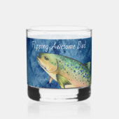Verre À Whisky Custom Fly Fisherman cadeau père (Recto)