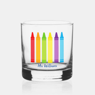 Verre À Whisky Cute Crayon Enseignant de l'école primaire personn