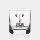 Verre À Whisky Cute Meerkat Strong Stuff Poids Carton (Verso)