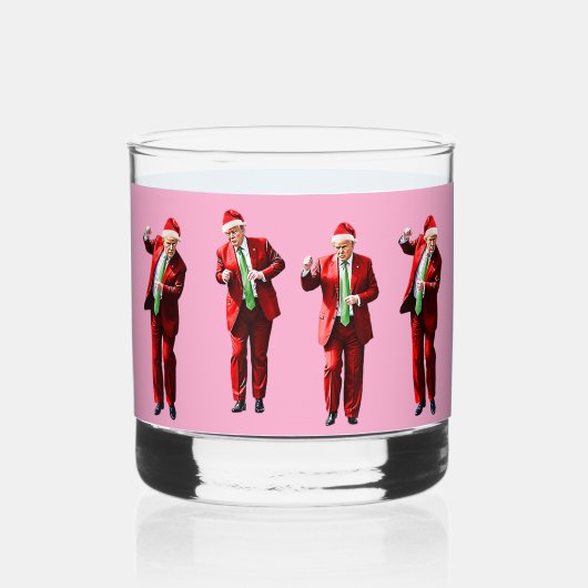 Verre À Whisky Danser Donald Trump Noël MAGA (Verso)