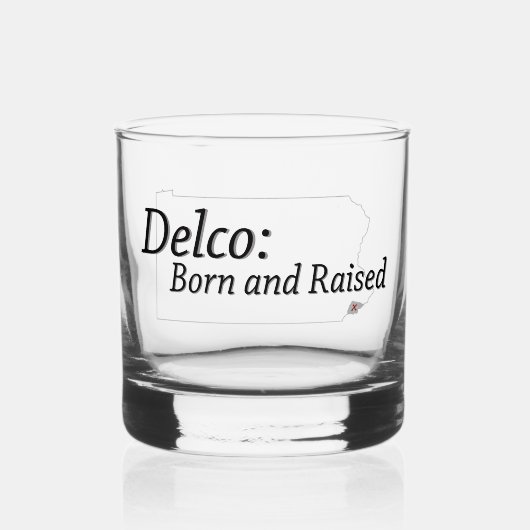 Verre À Whisky Delco Né et élevé (Recto)