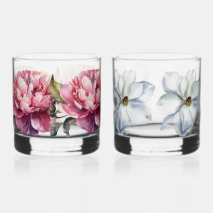 Verre À Whisky Deux modèles différents illustrés à la main