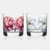 Verre À Whisky Deux modèles différents illustrés à la main (Droite)