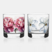 Verre À Whisky Deux modèles différents illustrés à la main (Gauche)
