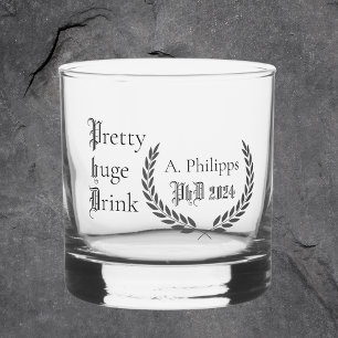Verre À Whisky Diplôme de doctorat drôle cadeau classe