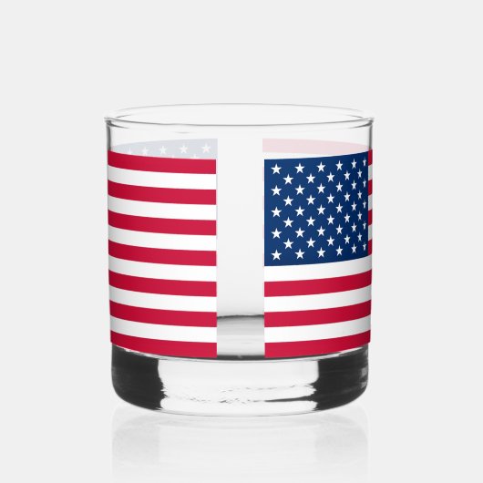 Verre À Whisky Drapeau américain (Gauche)