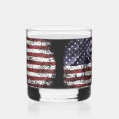 Verre À Whisky Drapeau américain en tatouage (Gauche)
