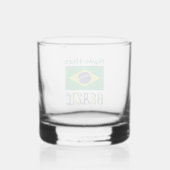 Verre À Whisky Drapeau brésilien personnalisé (Verso)